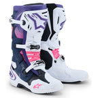 Alpinestars (MX26) MX Boots - Tech 10 (White/Violet/Navy Blue/Pink Fluo)