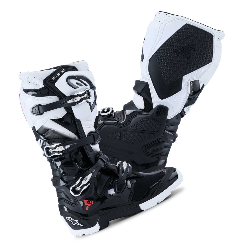 Alpinestars MX Boots - Tech 7 ENDURO **NEW Model** (Black/White)