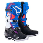 Alpinestars MX Boots - Tech 10 DHCP Super Vented (Black/Enamel Blue/Purple/White)