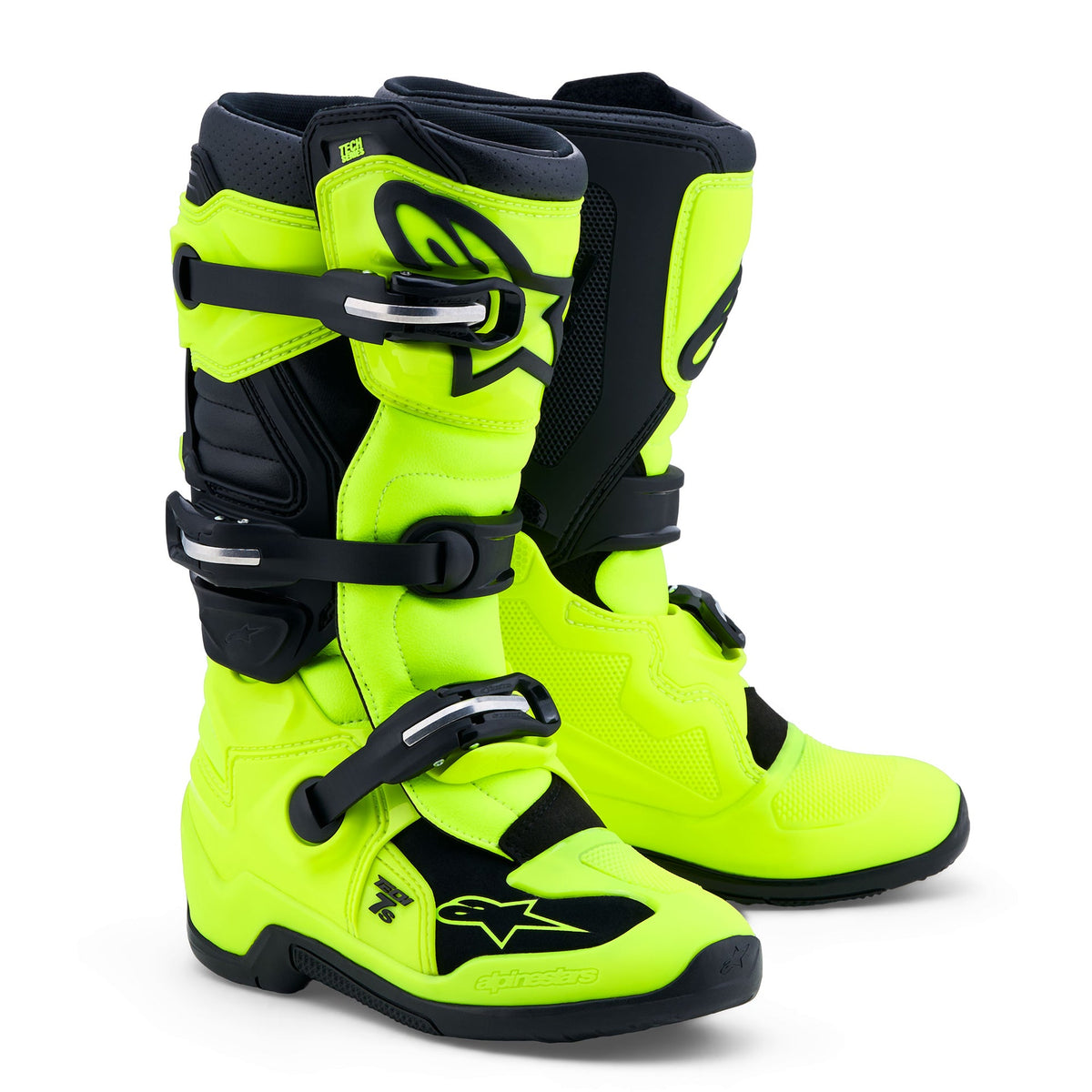 Alpinestars Youth Tech 7S MX Boots (Yellow Fluo/Black)