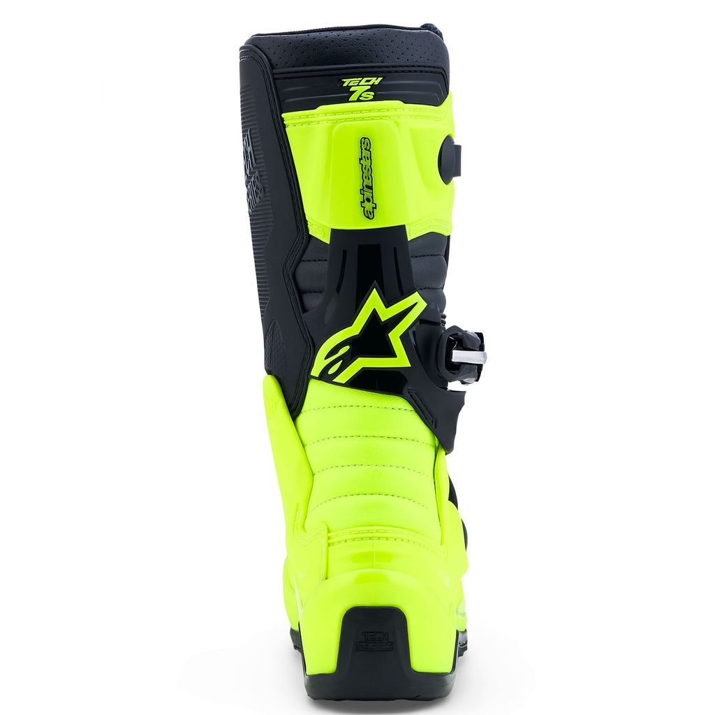 Alpinestars Youth Tech 7S MX Boots (Yellow Fluo/Black)