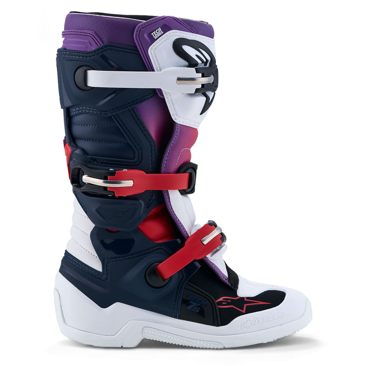Alpinestars Youth Tech 7S MX Boots (Dark Blue/White/Black)