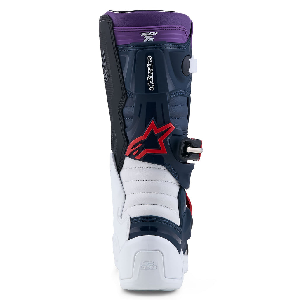 Alpinestars Youth Tech 7S MX Boots (Dark Blue/White/Black)