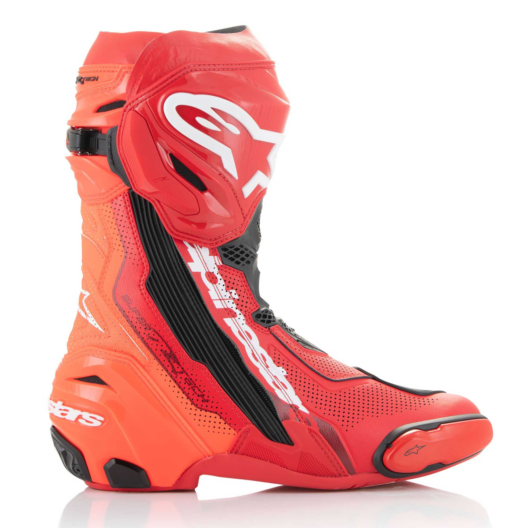 Alpinestars Supertech R VENTED Sports | Race Boots (Bright Red/Red Fluo)