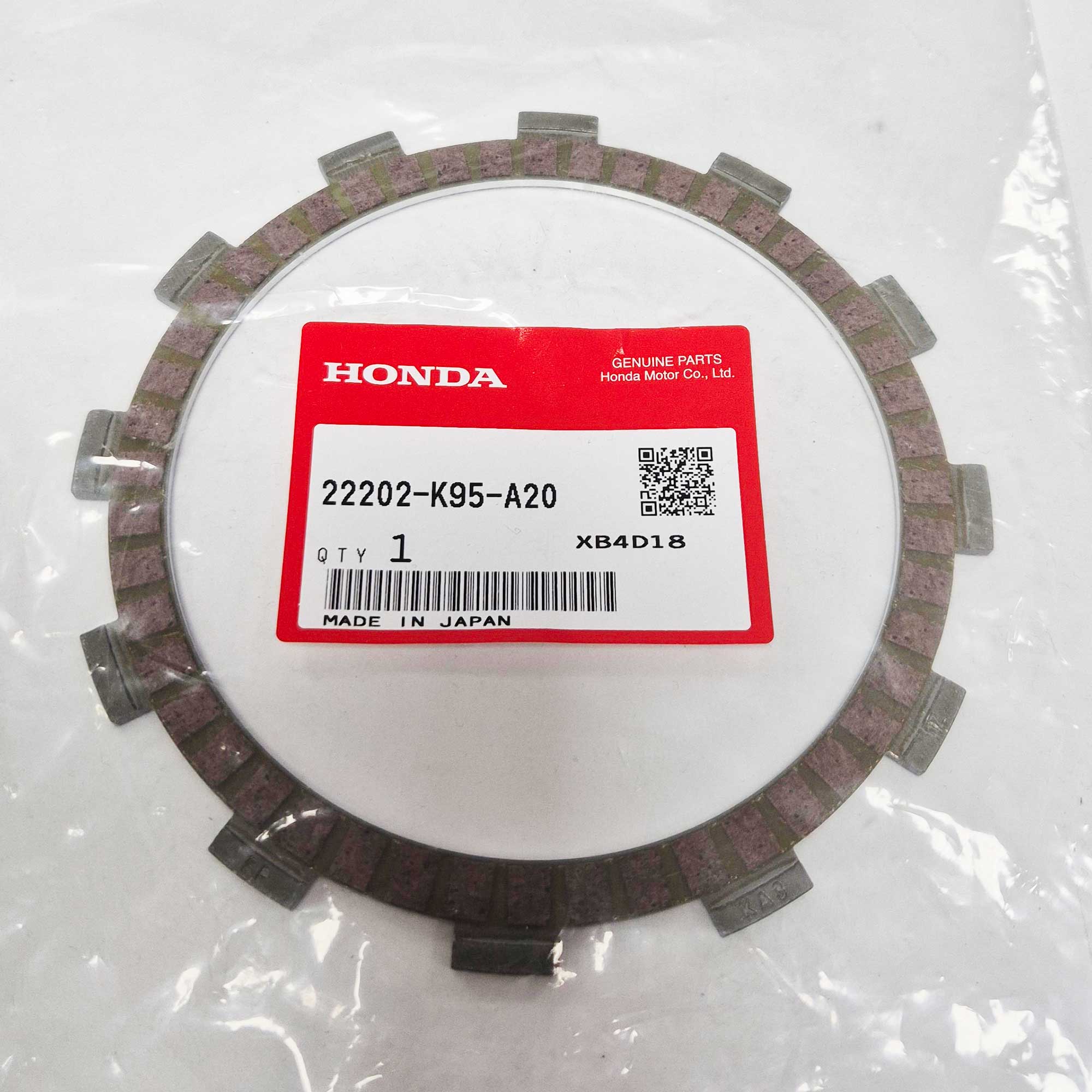 Honda Genuine Part - Clutch Plate - FRICTION - 22202-K95-A20