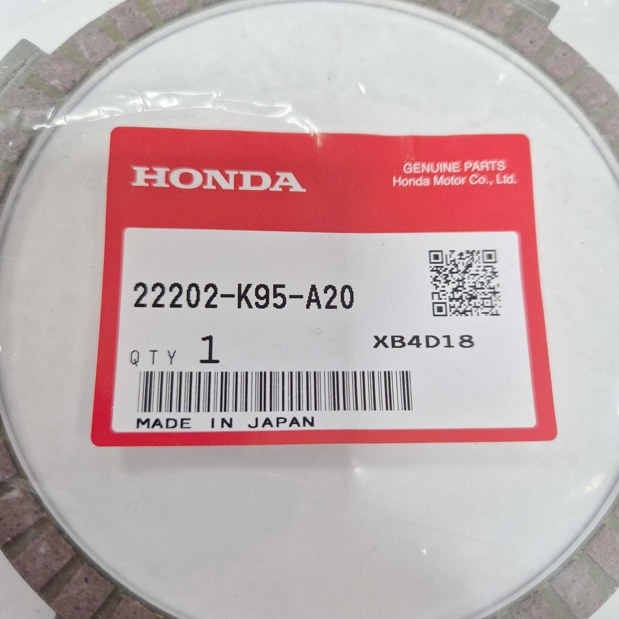 Honda Genuine Part - Clutch Plate - FRICTION - 22202-K95-A20