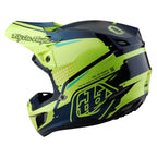 Troy Lee Motocross Helmet - SE5 Composite MIPS Integra - Drip (Fluo Yellow/Blue)