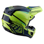 Troy Lee Motocross Helmet - SE5 Composite MIPS Integra - Drip (Fluo Yellow/Blue)