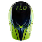 Troy Lee Motocross Helmet - SE5 Composite MIPS Integra - Drip (Fluo Yellow/Blue)
