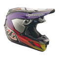 Troy Lee Motocross Helmet - SE5 Carbon MIPS - STRIPES (Black/Purple)
