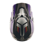 Troy Lee Motocross Helmet - SE5 Carbon MIPS - STRIPES (Black/Purple)
