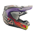 Troy Lee Motocross Helmet - SE5 Carbon MIPS - STRIPES (Black/Purple)