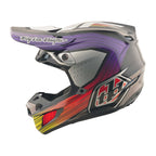 Troy Lee Motocross Helmet - SE5 Carbon MIPS - STRIPES (Black/Purple)