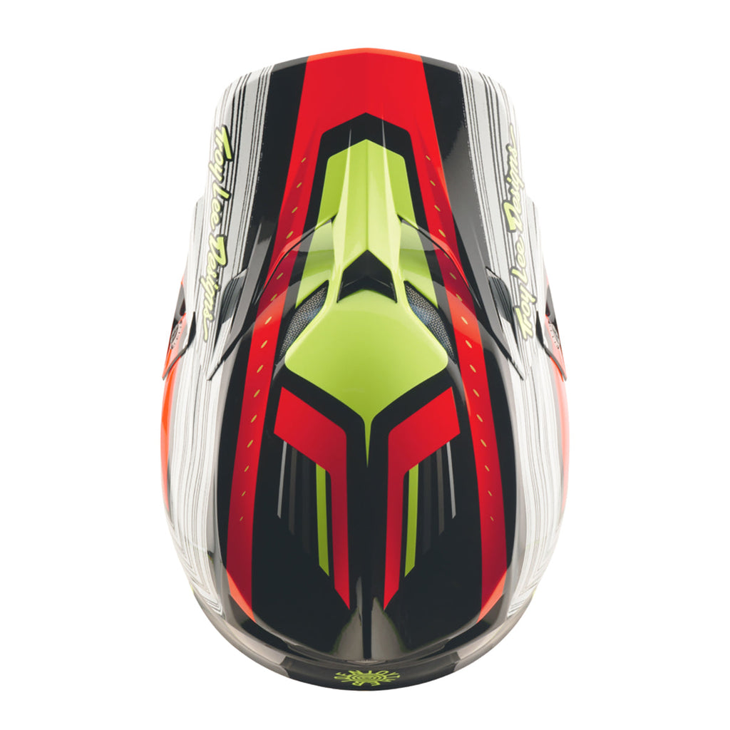 Troy Lee Designs SE5 Composite MIPS MYTH MX Helmet (Black/Infra Red)