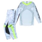 Troy Lee MX Jersey & Pant Kit Deal - GP Pro FRAMES (Vapour/Grey/Flo Yellow)