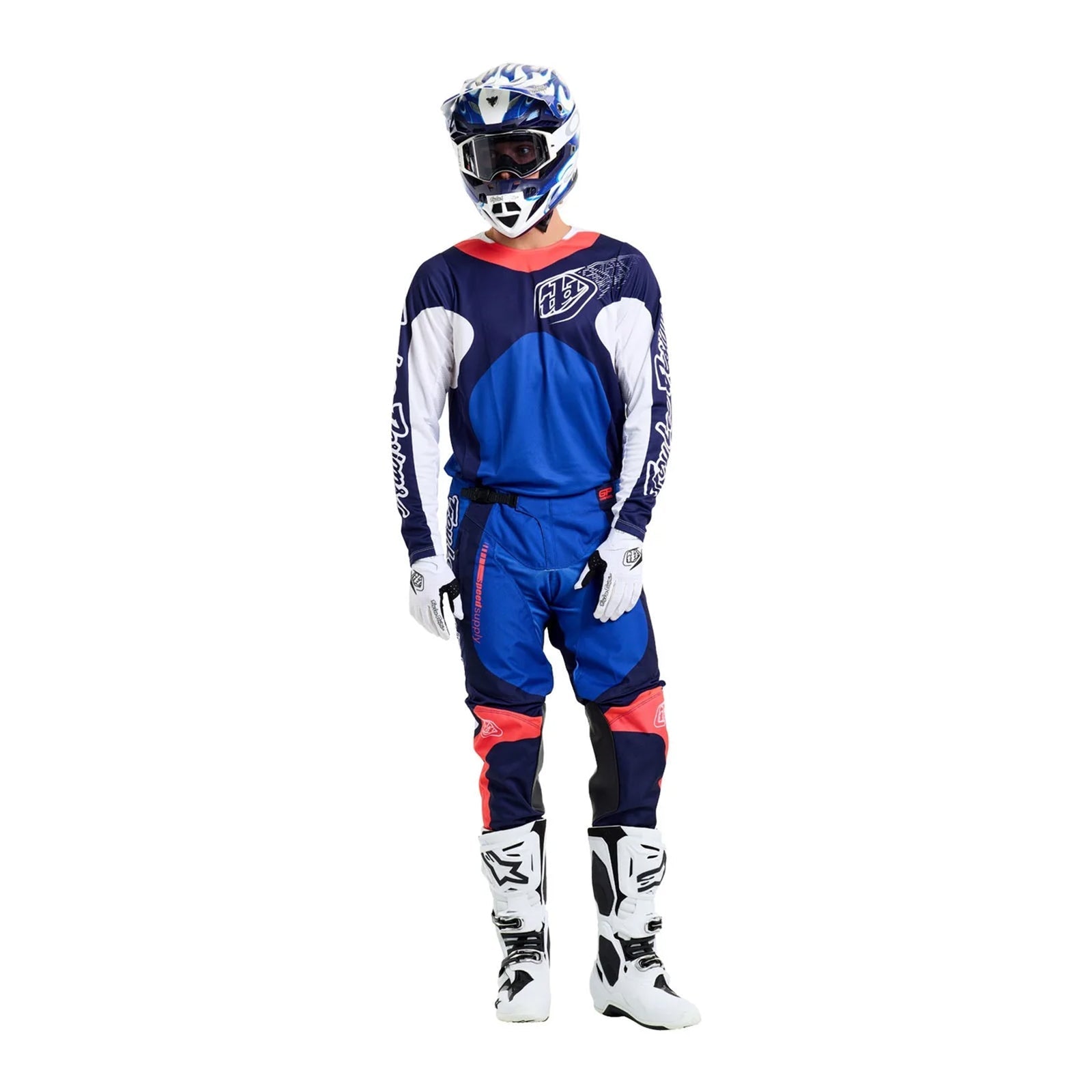 Troy Lee MX Jersey & Pant Kit Deal - GP Pro FRAMES (Navy)