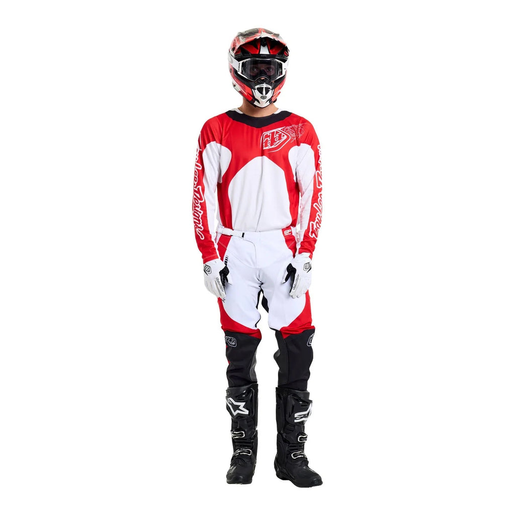Troy Lee MX Jersey & Pant Kit Deal - GP Pro FRAMES (White/Red)