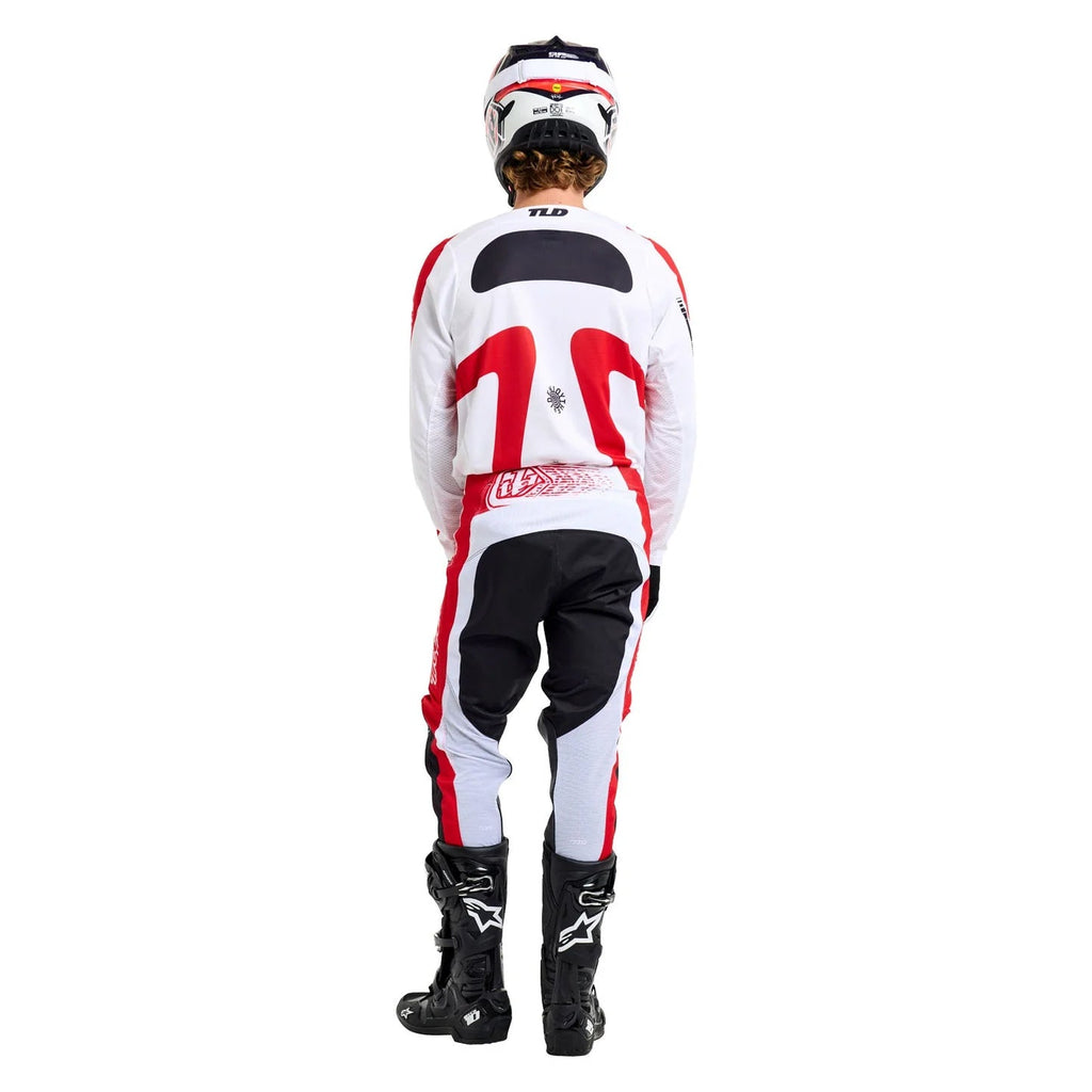 Troy Lee MX Jersey & Pant Kit Deal - GP Pro FRAMES (White/Red)