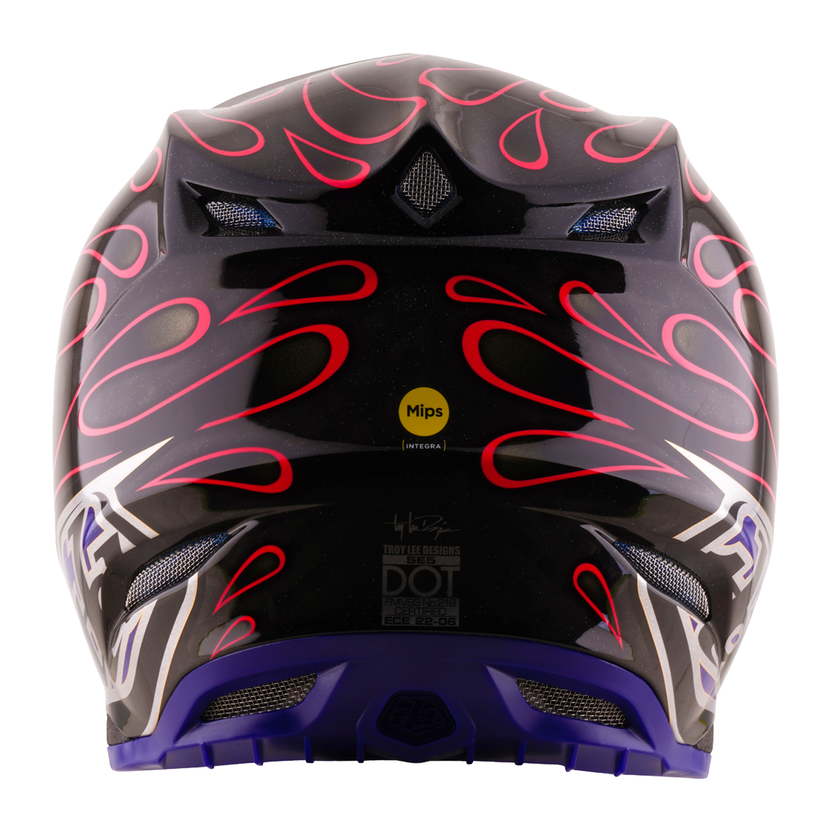 Troy Lee Designs SE5 Carbon MIPS OVERSPRAY MX | Enduro Helmet (Black/Magenta)