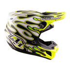 Troy Lee Designs SE5 Composite MIPS OVERSPRAY MX | Enduro Helmet (Charocal/Flo Yellow)