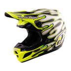 Troy Lee Designs SE5 Composite MIPS OVERSPRAY MX | Enduro Helmet (Charocal/Flo Yellow)