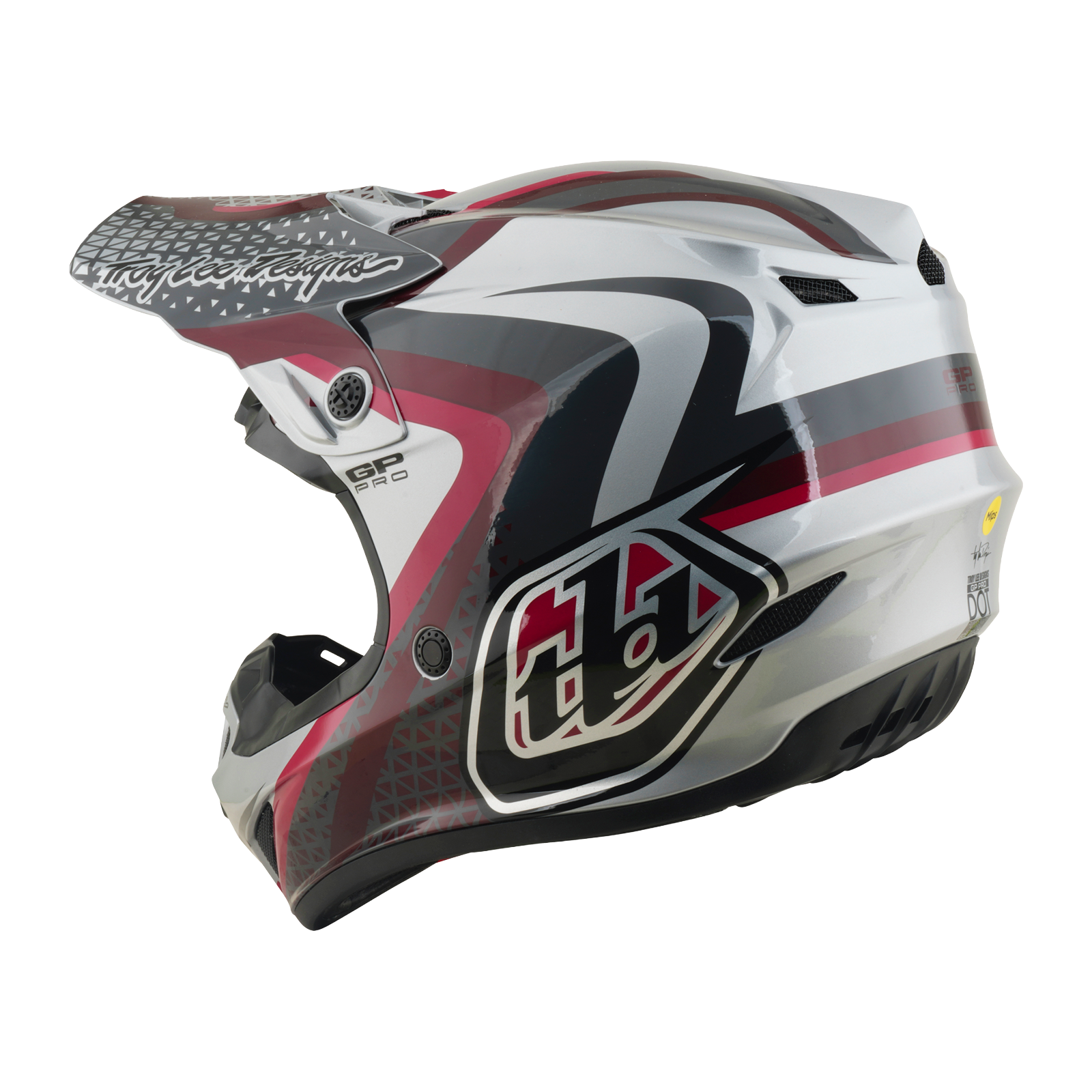 Troy Lee Designs GP Pro MIPS SLIDES MX | Enduro Helmet (Grey)