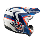 Troy Lee Designs GP Pro MIPS SLIDES MX | Enduro Helmet (White/Blue)