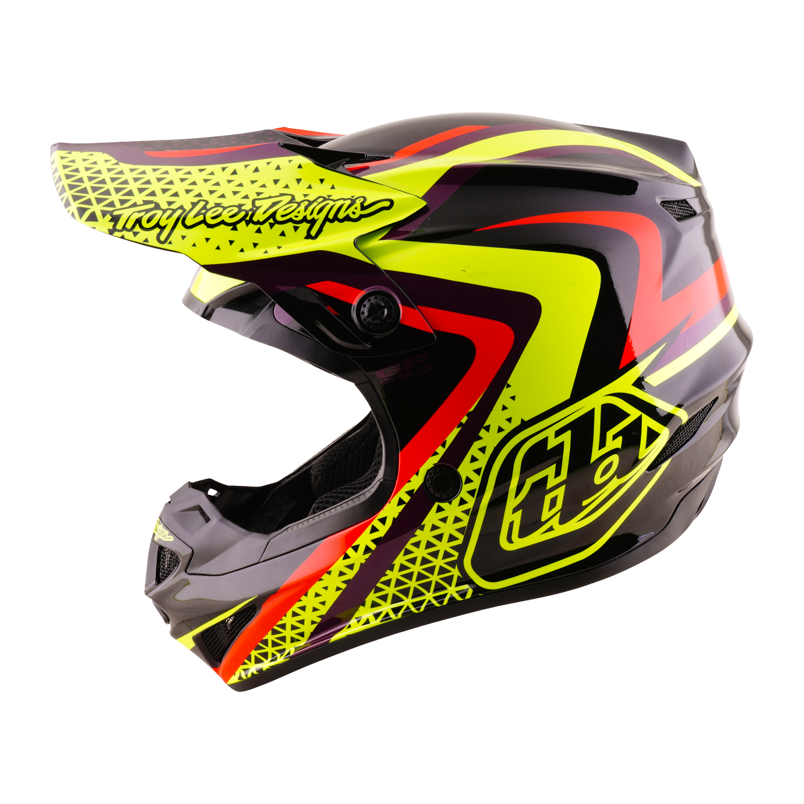 Troy Lee Designs Youth GP Pro MIPS SLIDES MX Helmet (Black/Yellow)
