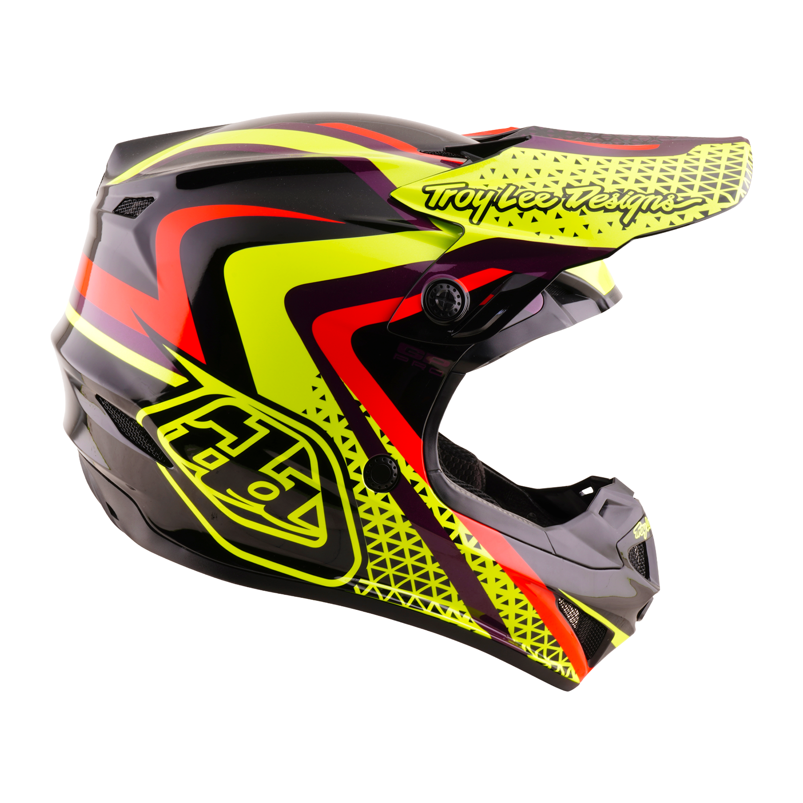 Troy Lee Designs Youth GP Pro MIPS PULSE MX Helmet (Black/Flo Yellow)