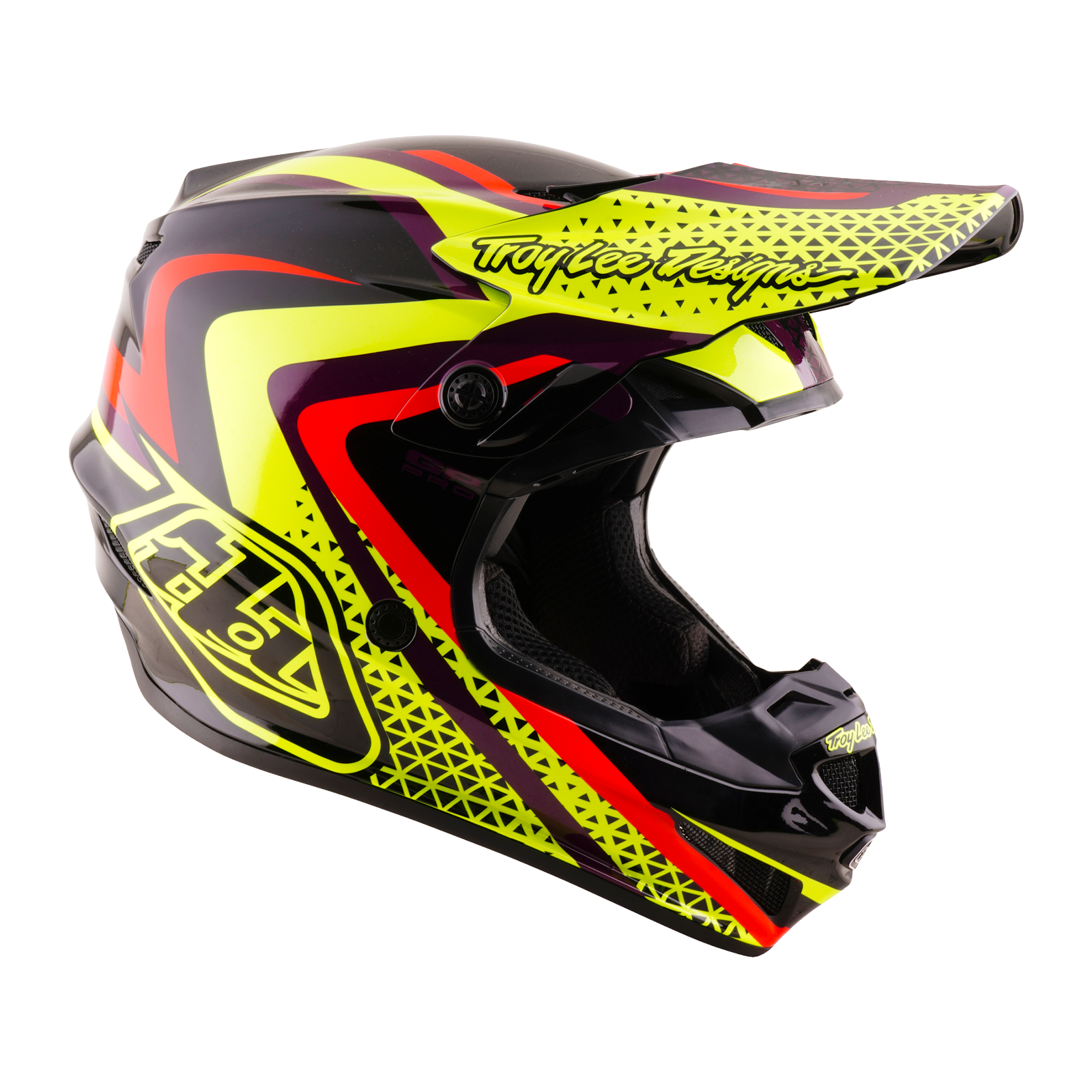 Troy Lee Designs Youth GP Pro MIPS PULSE MX Helmet (Black/Flo Yellow)