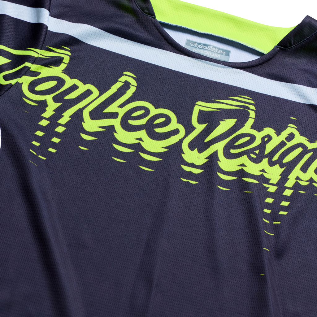 Troy Lee Designs GP PRO STAGGER MX Jersey (Gunmetal/Neo Yellow)