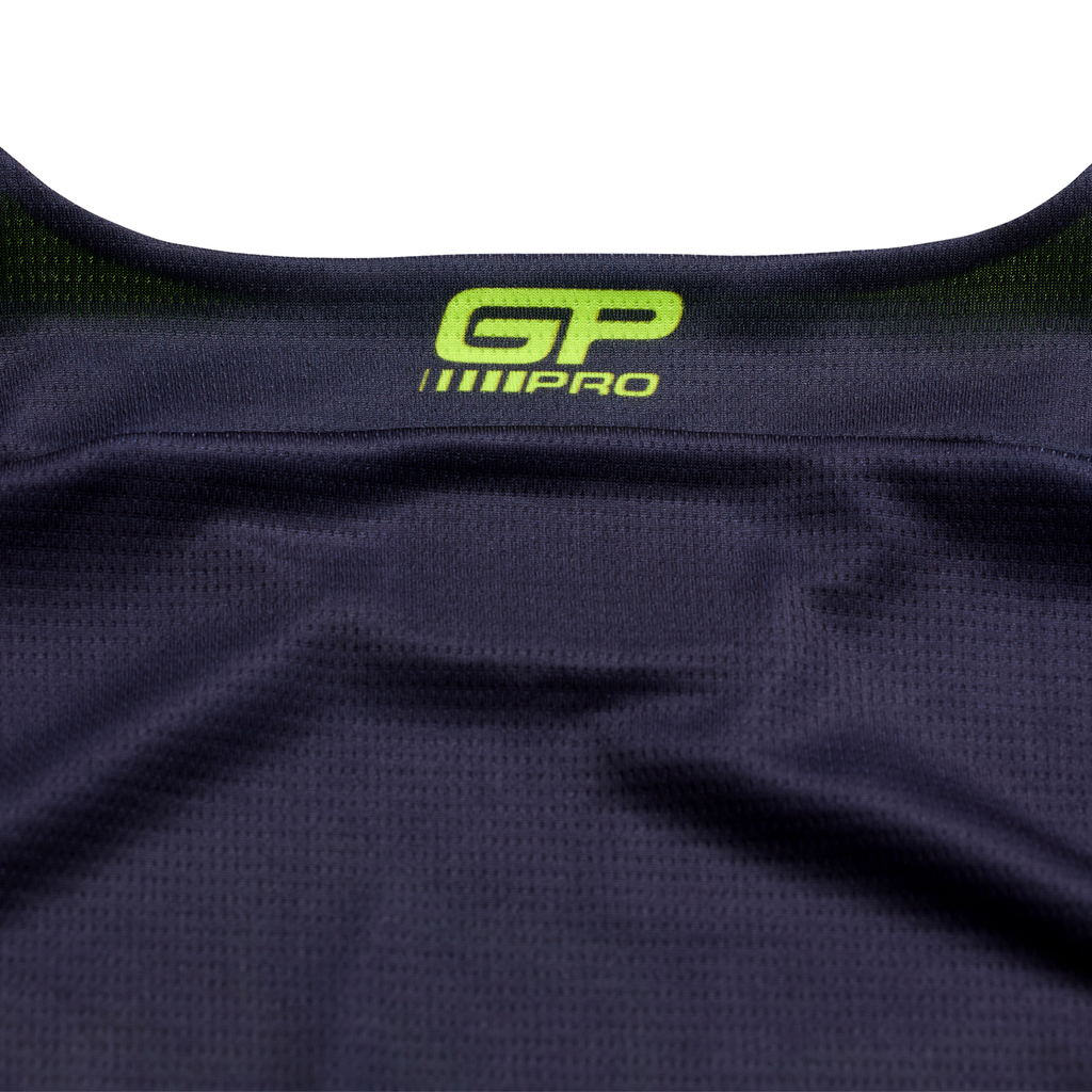 Troy Lee Designs GP PRO STAGGER MX Jersey (Gunmetal/Neo Yellow)