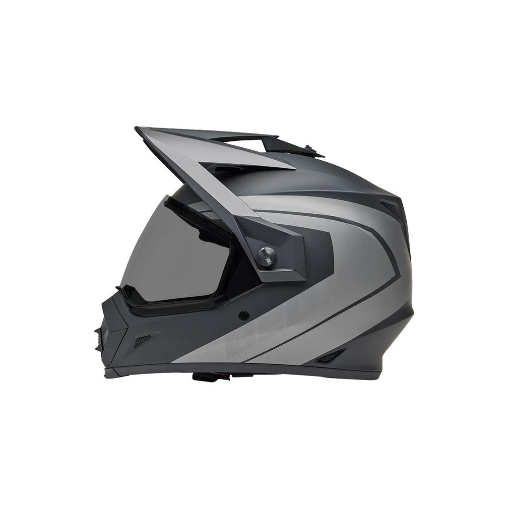 BELL MX-9 Adventure MIPS BLACKOUT Helmet (Matte Black/Grey)