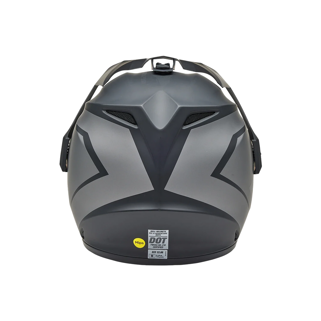 BELL MX-9 Adventure MIPS BLACKOUT Helmet (Matte Black/Grey)