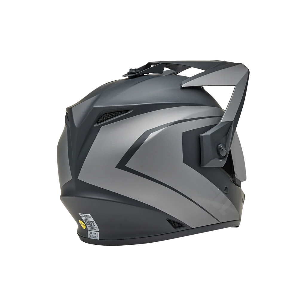 BELL MX-9 Adventure MIPS BLACKOUT Helmet (Matte Black/Grey)