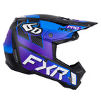 6D (MX25) Youth Helmet - ATR-3Y - FXR Aurora (Black/Blue/Purple)