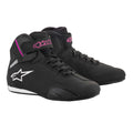 Alpinestars Women's Sektor Motorcycle Riding Shoes (Black/Fuchsia)