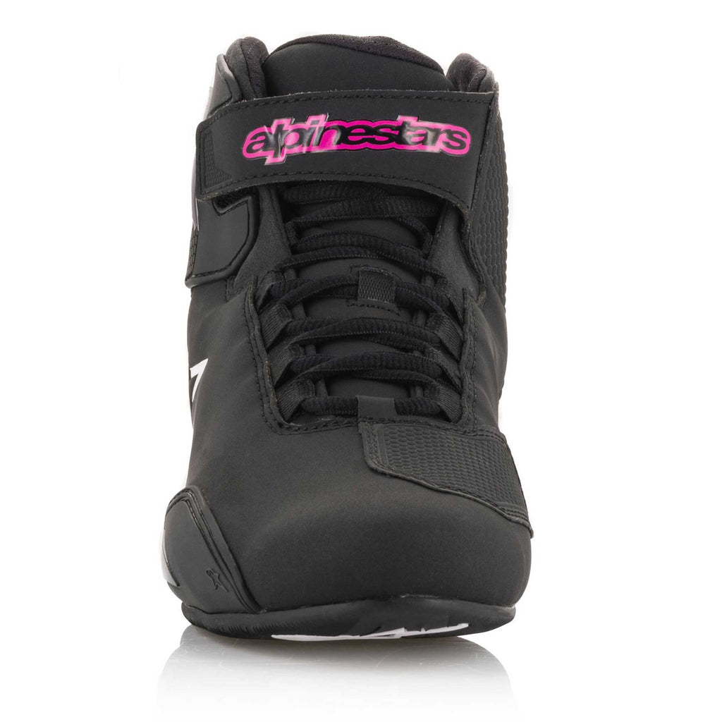 Alpinestars Women's Sektor Motorcycle Riding Shoes (Black/Fuchsia)