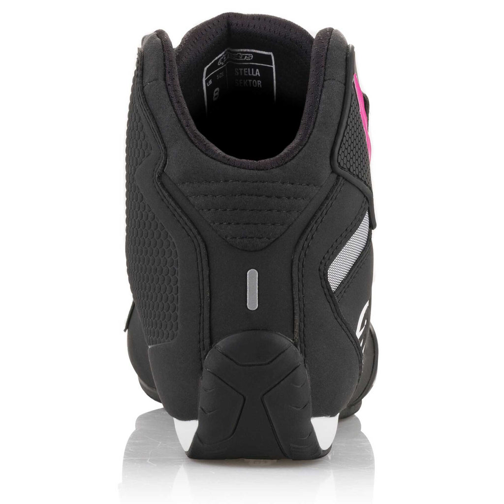Alpinestars Women's Sektor Motorcycle Riding Shoes (Black/Fuchsia)