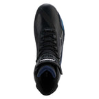 Alpinestars Faster-4 DRYSTAR WP Motorcycle Riding Shoes (Black/Night Navy/Cyan)
