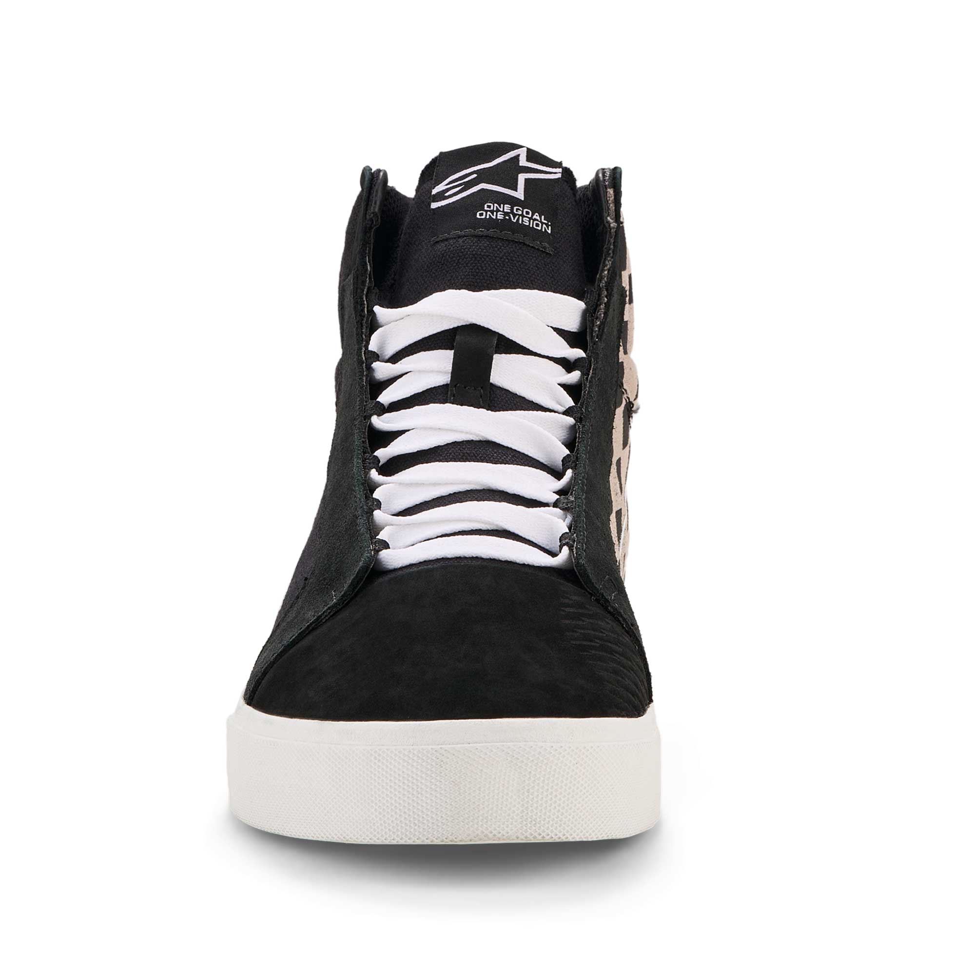 Alpinestars RIDE-63 Canvas Motorcycle Riding Shoes (Black/Cool Grey/Chess)