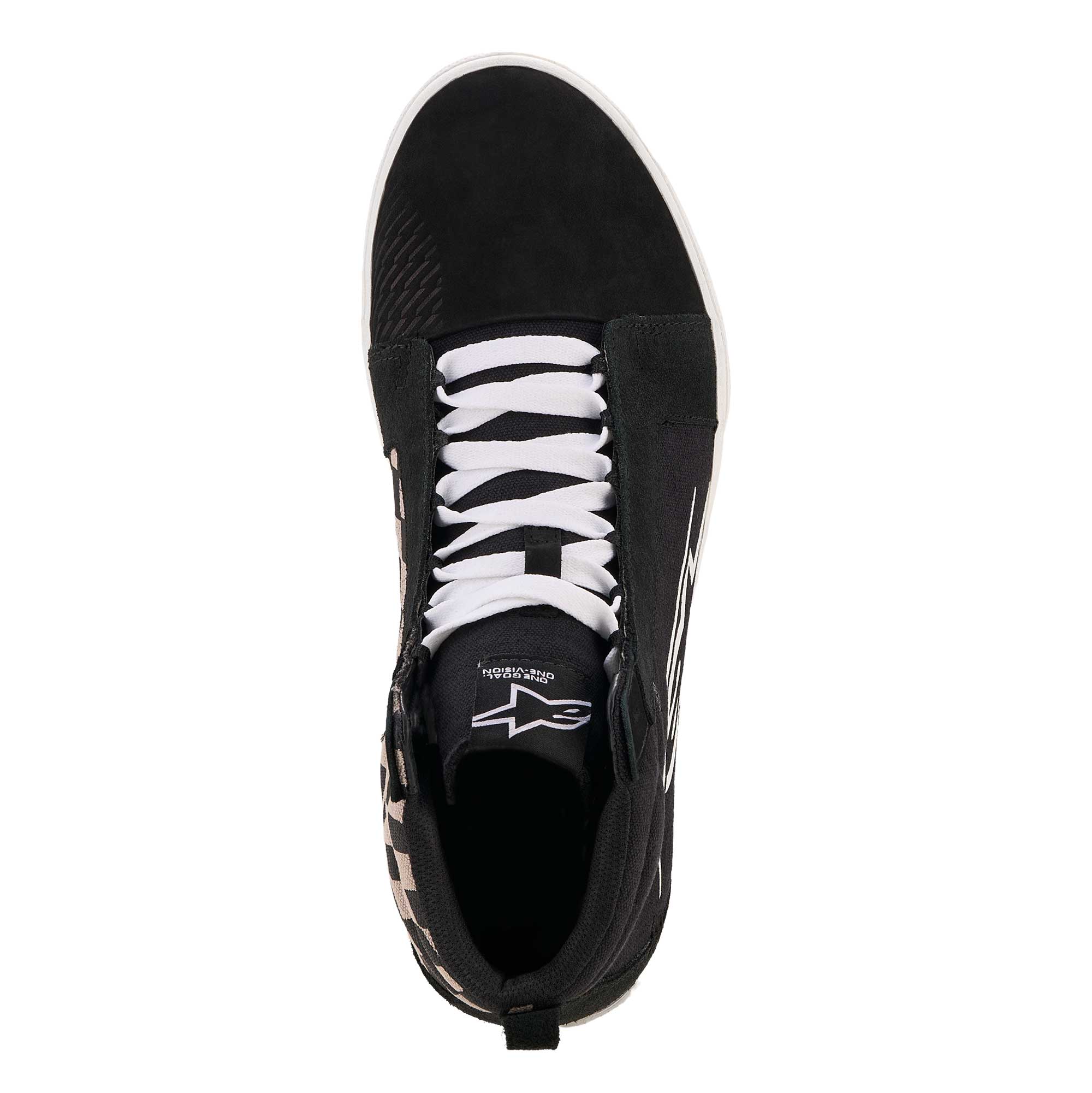 Alpinestars RIDE-63 Canvas Motorcycle Riding Shoes (Black/Cool Grey/Chess)