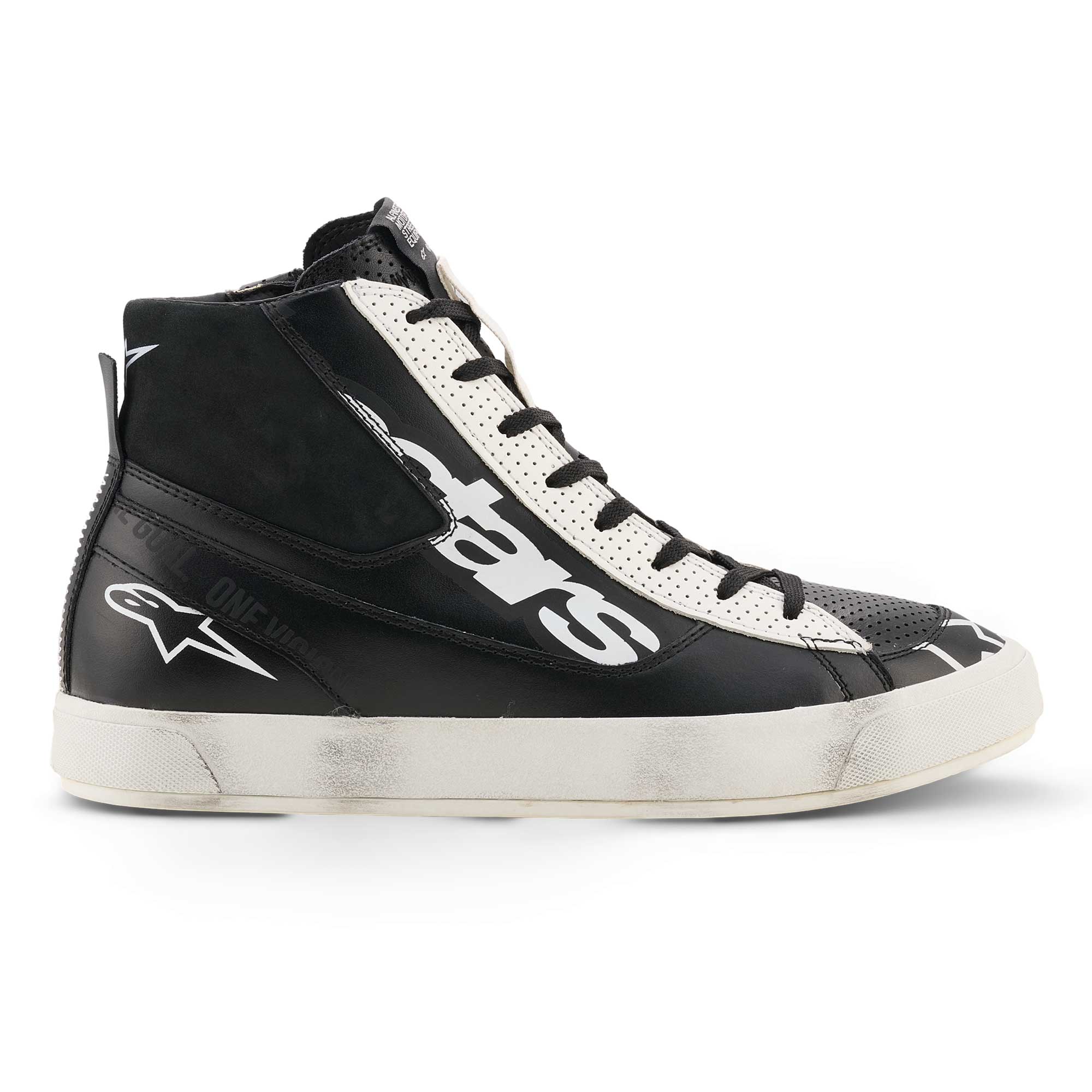 Alpinestars STATED FLAIR Motorcycle Riding Shoes (Black/White)