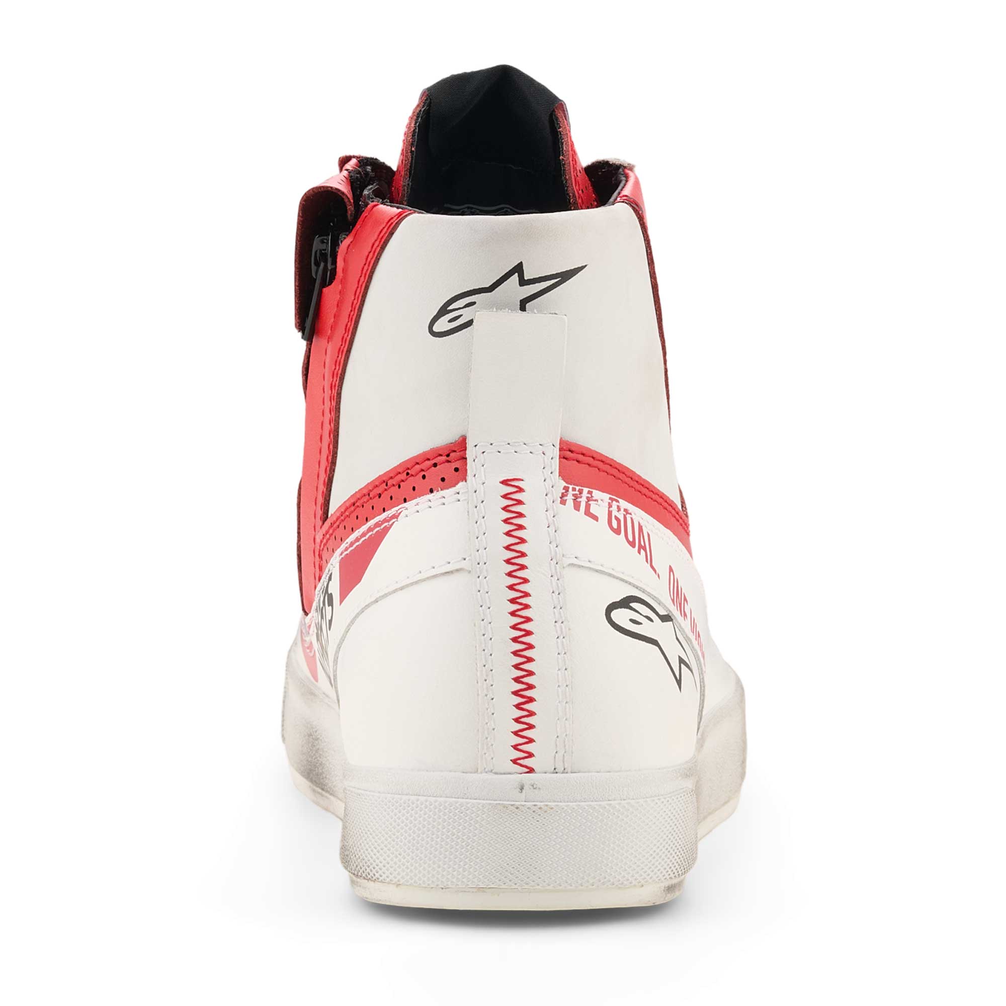 Alpinestars STATED FLAIR Motorcycle Riding Shoes (White/Bright Red/Black)