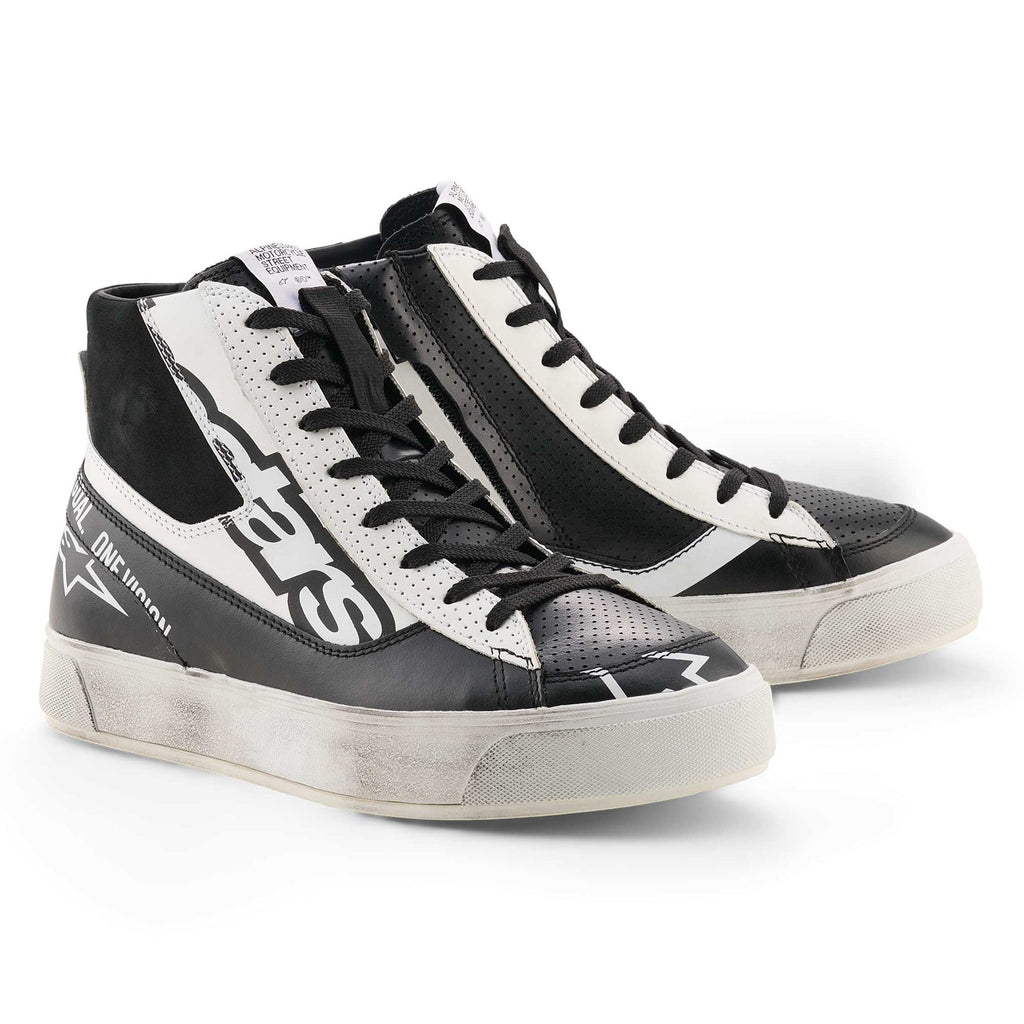 Alpinestars Women's STATED FLAIR Motorcycle Riding Shoes (Black/White)