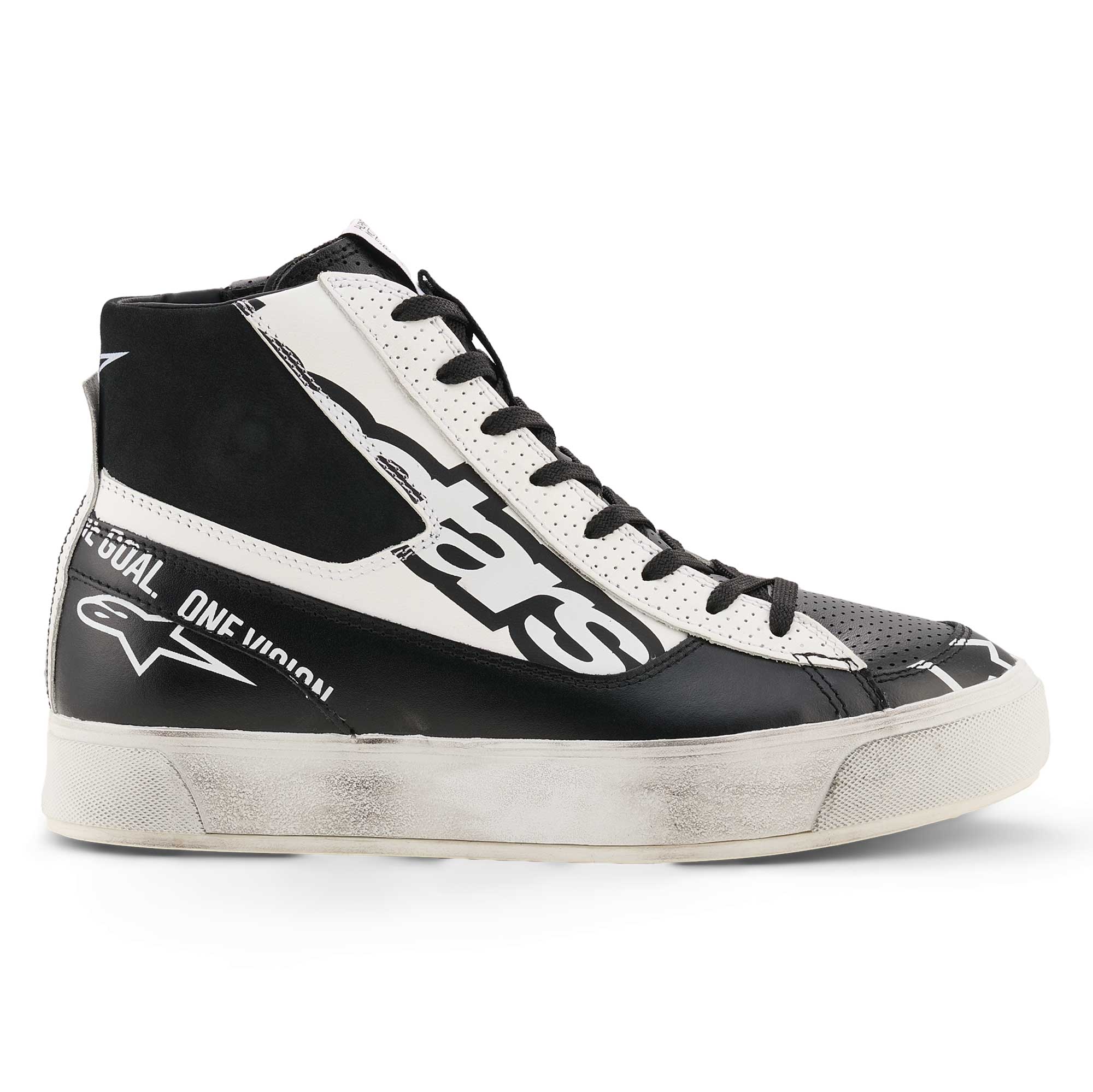 Alpinestars Women's STATED FLAIR Motorcycle Riding Shoes (Black/White)