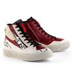 Alpinestars Women's STATED FLAIR Motorcycle Riding Shoes (White/Rio Red)