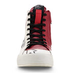 Alpinestars Women's STATED FLAIR Motorcycle Riding Shoes (White/Rio Red)