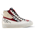 Alpinestars Women's STATED FLAIR Motorcycle Riding Shoes (White/Rio Red)
