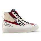 Alpinestars Women's STATED FLAIR Motorcycle Riding Shoes (White/Rio Red)